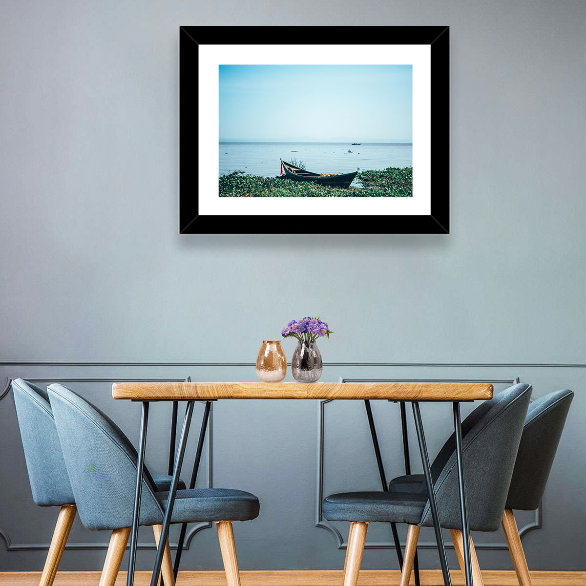 Red Ribbon Boat on Lake Victoria Wall Art
