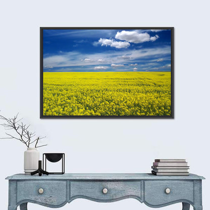 Sunlit Canola Field Wall Art
