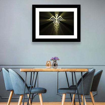 Medical Corps Caduceus Emblem Wall Art