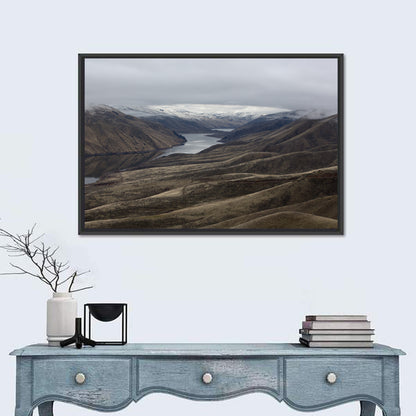 Snow-dusted Snake River Canyon Wall Art