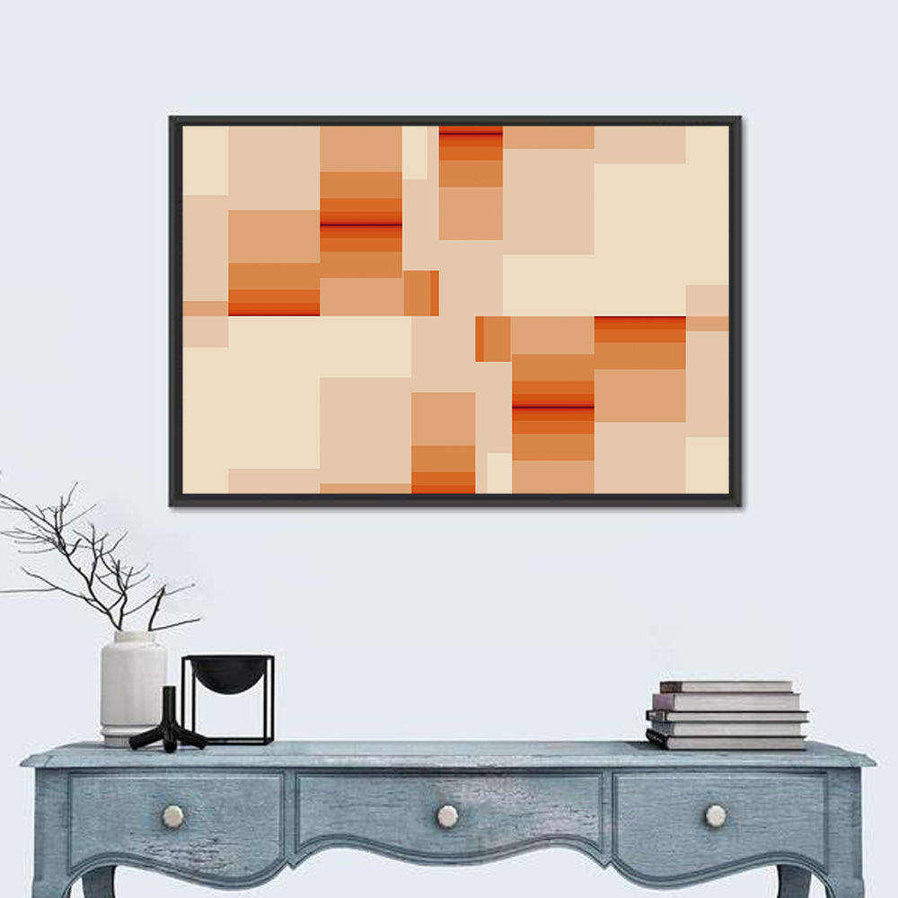 Minimalist Aerial Farm Fields Wall Art