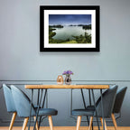 Lake Kivu Overcast Landscape Wall Art