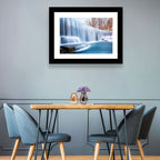 Seeley's Pond Winter Waterfall Wall Art