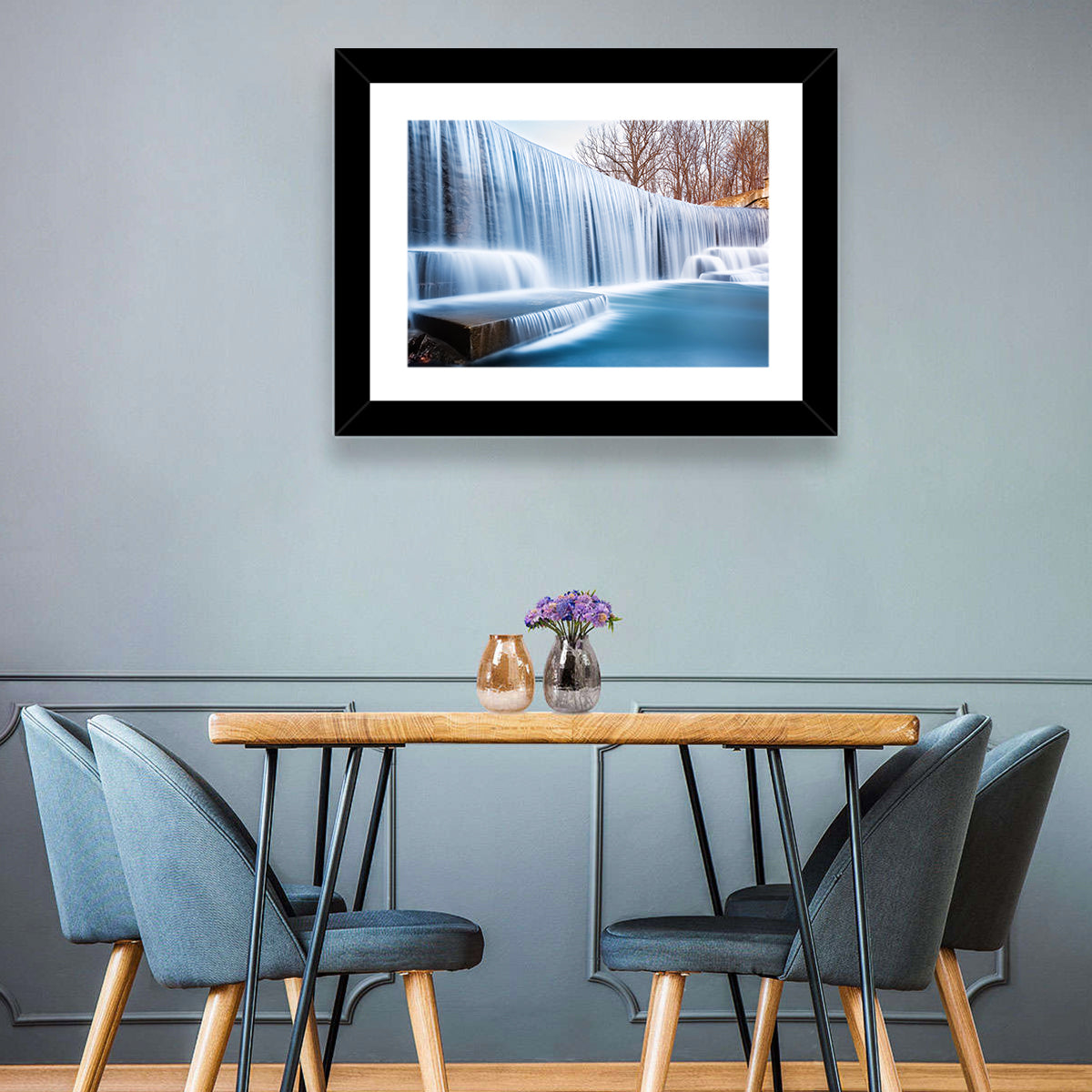 Seeley's Pond Winter Waterfall Wall Art