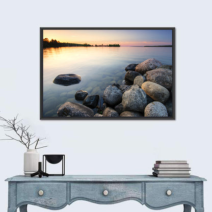 Minnesota Lakeshore Sunset Wall Art