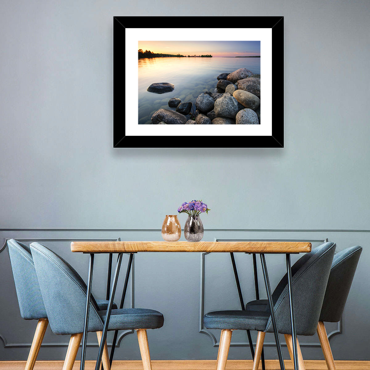 Minnesota Lakeshore Sunset Wall Art