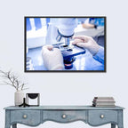 Laboratory Microscope Close-up Wall Art