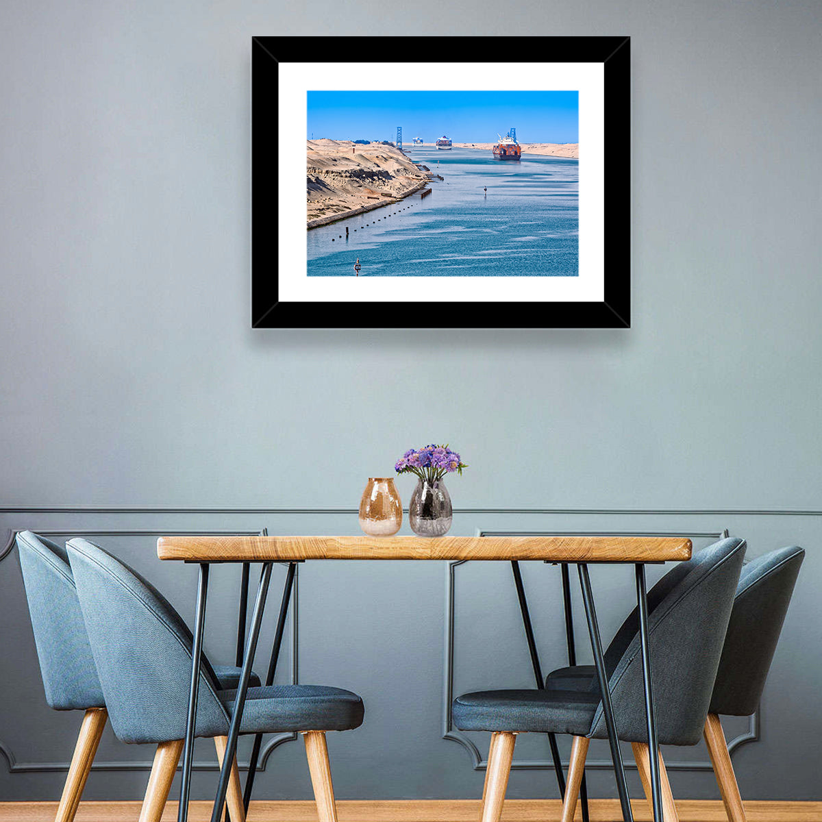 Suez Canal Container Ships Wall Art