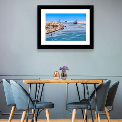 Suez Canal Container Ships Wall Art