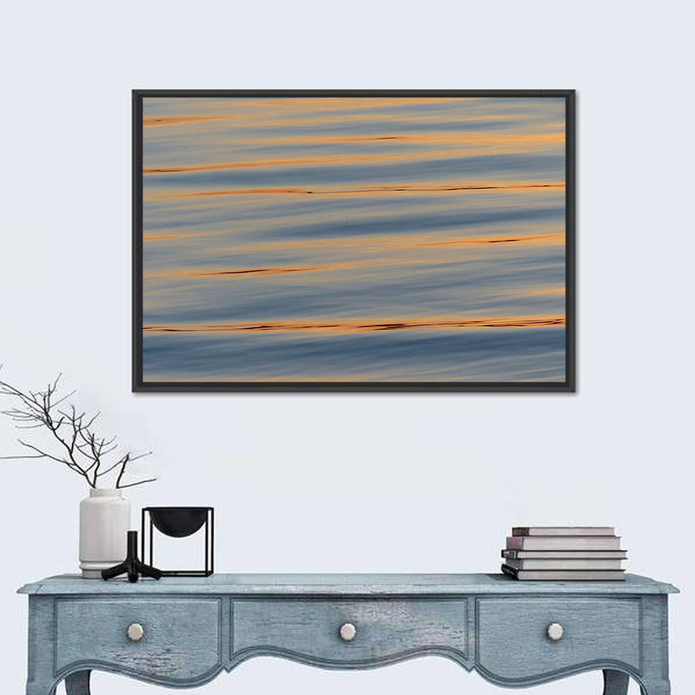 Sunset Ripples Abstract Wall Art
