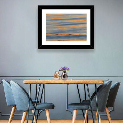 Sunset Ripples Abstract Wall Art