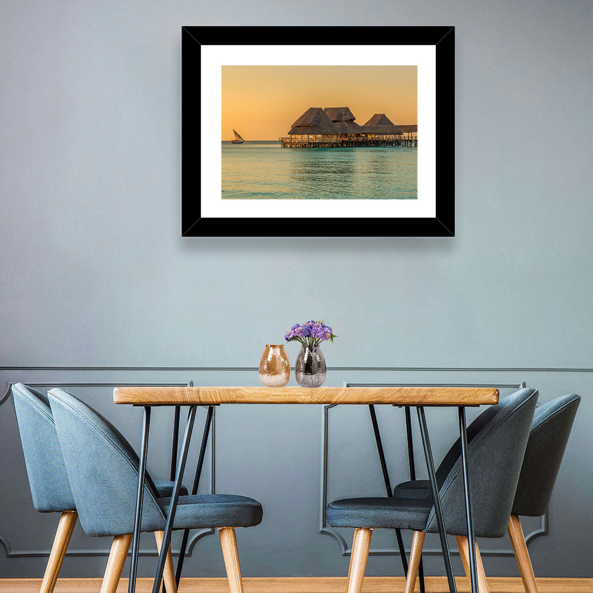 The Rock Restaurant Sunset Wall Art