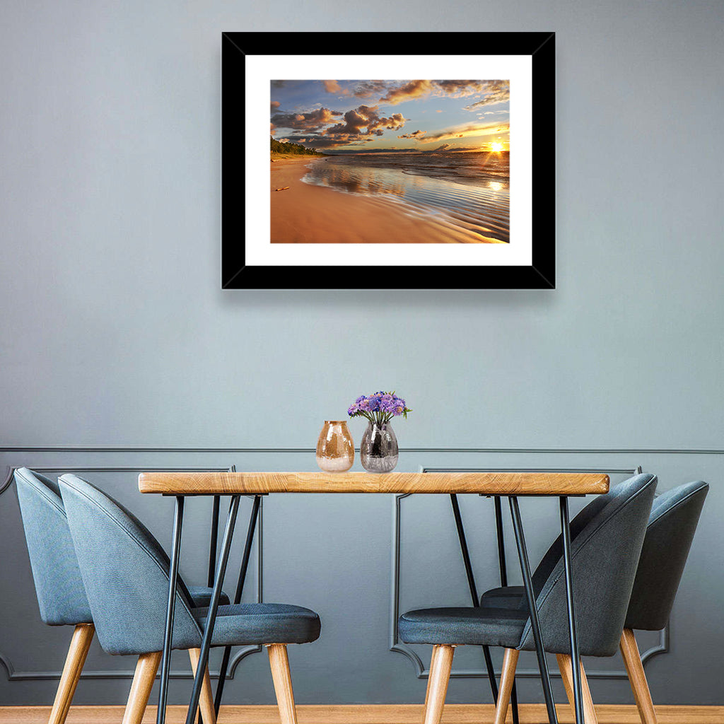 Lake Huron Sunset Beach Wall Art