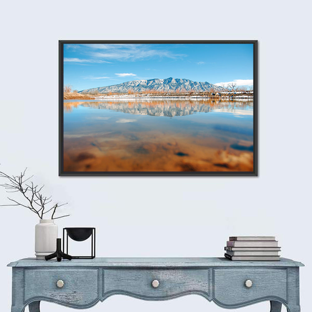 Rio Grande at Sandia Mountains Wall Art