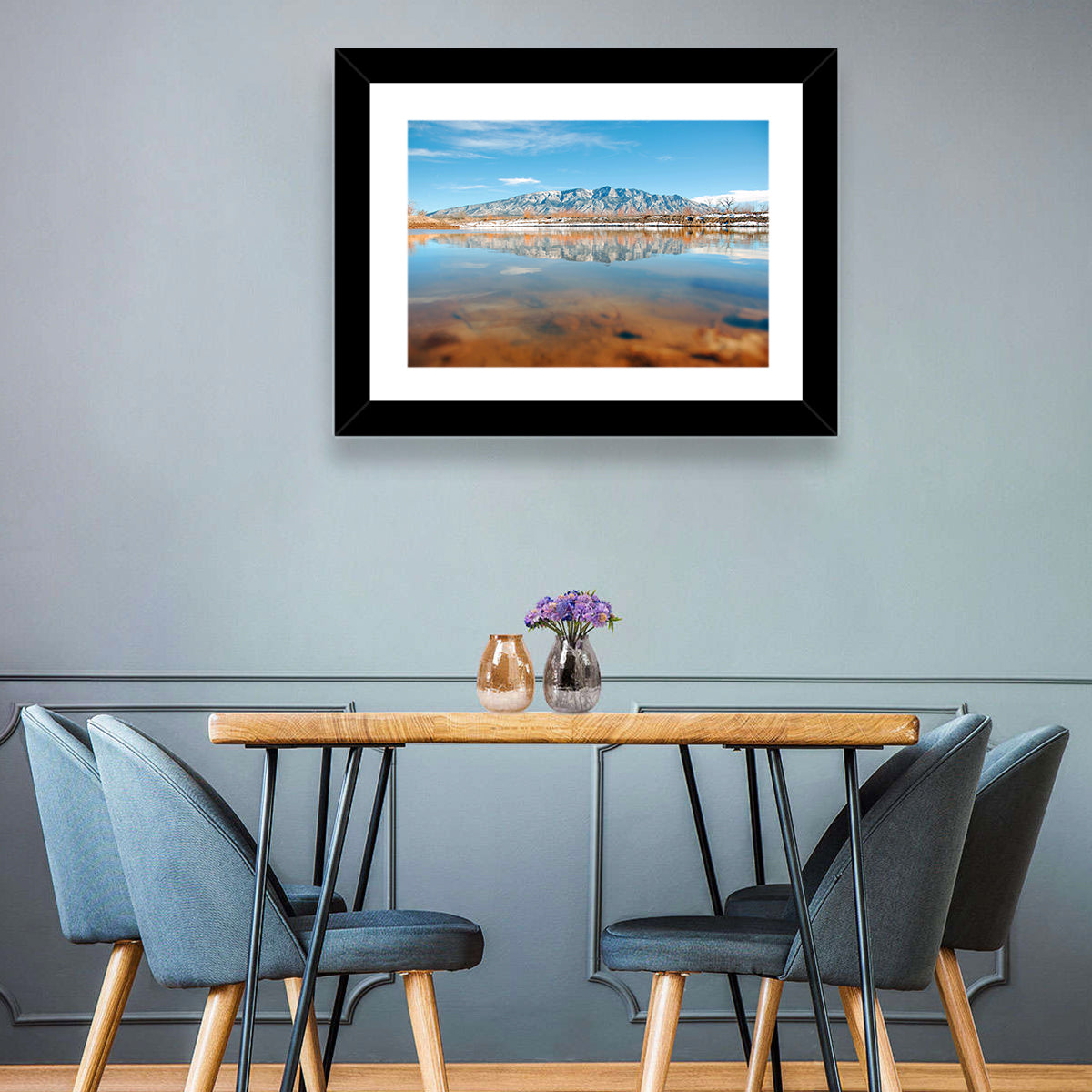 Rio Grande at Sandia Mountains Wall Art