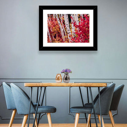 Autumn Trees Abstract Wall Art