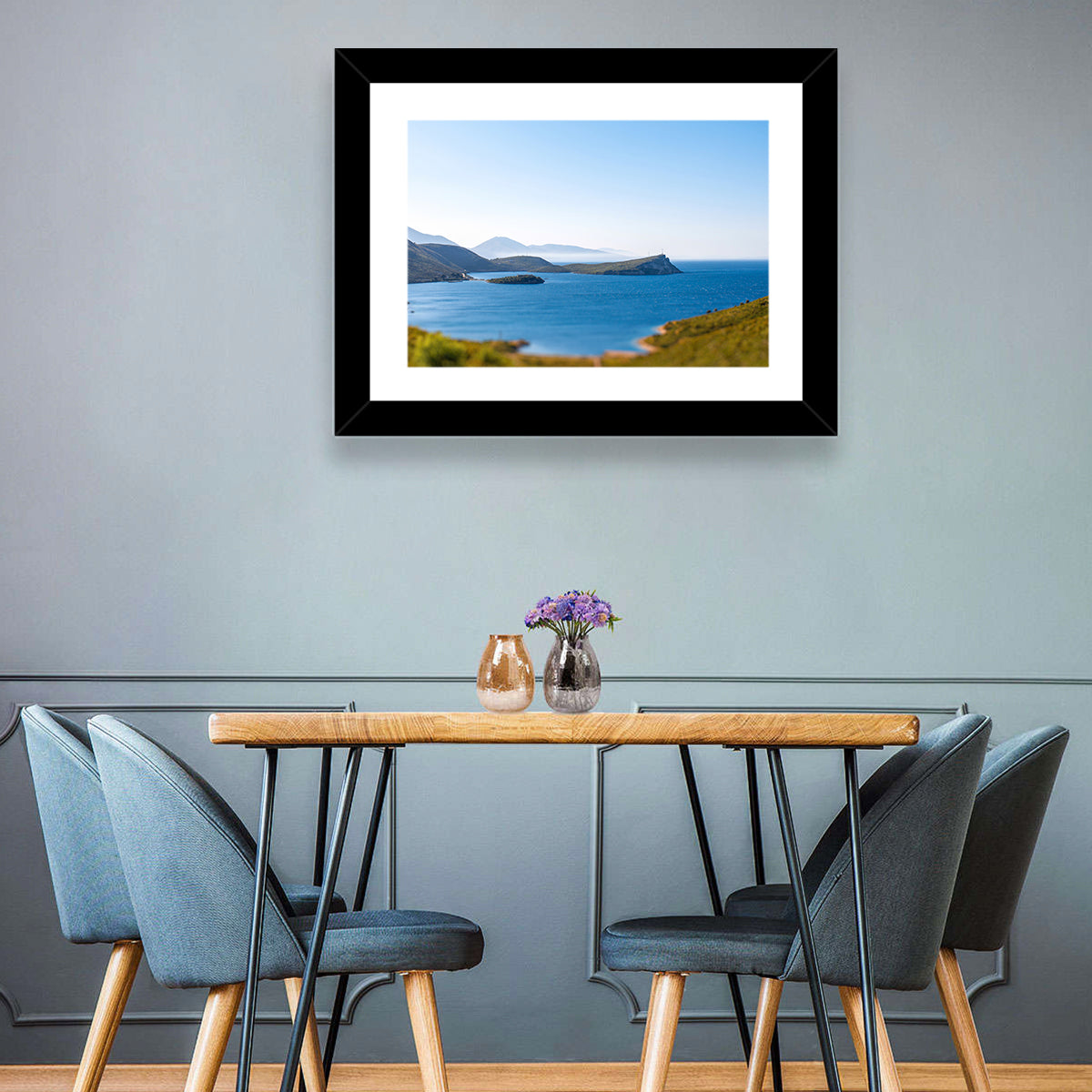 Coastal Cliffs and Lighthouse Bay Wall Art