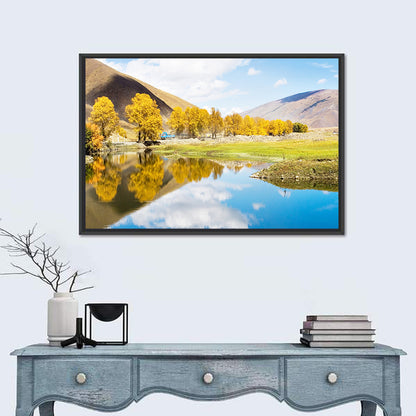 Chanxi Autumn Reflection Road Wall Art