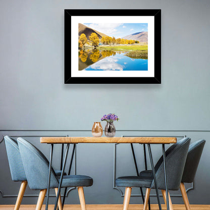 Chanxi Autumn Reflection Road Wall Art