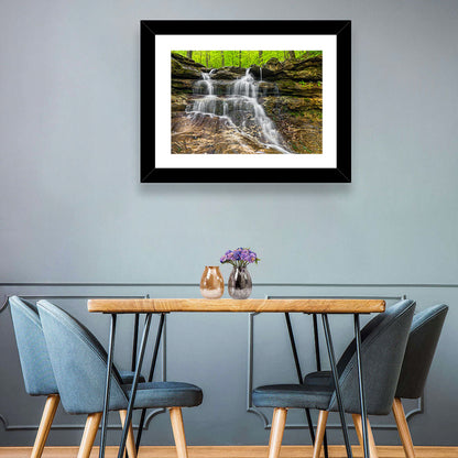 Mossy Ledge Waterfall Wall Art