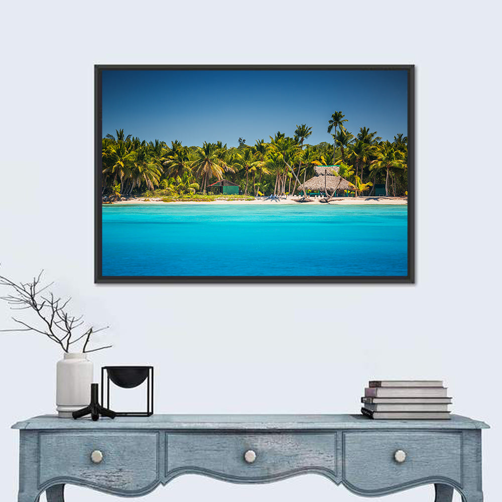 Punta Cana Beach Wall Art in a room, landscape