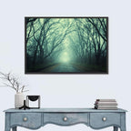 Foggy Forest Pathway Wall Art