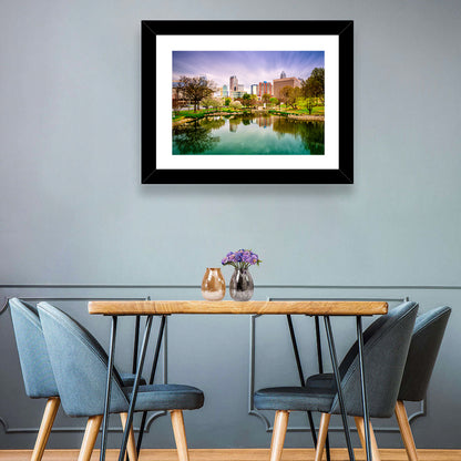 Charlotte Skyline at Marshall Park Wall Art
