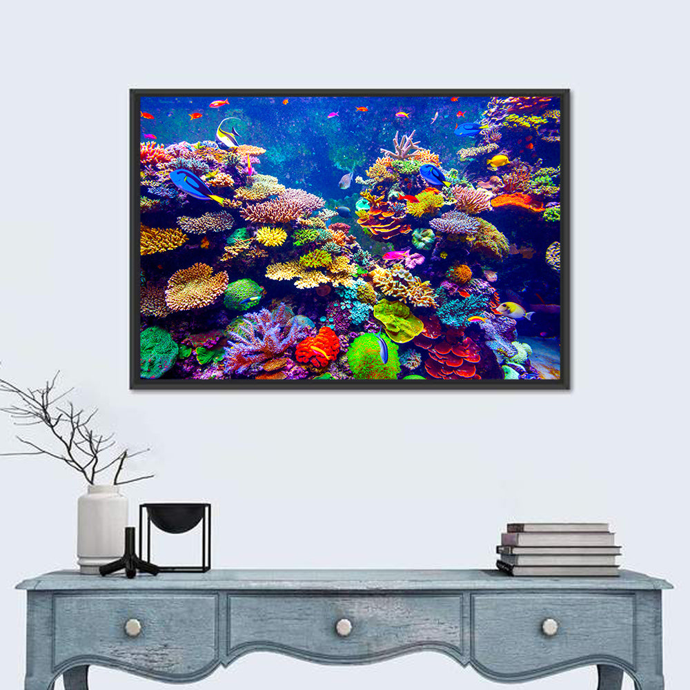 Tropical Coral Reef Aquarium Wall Art