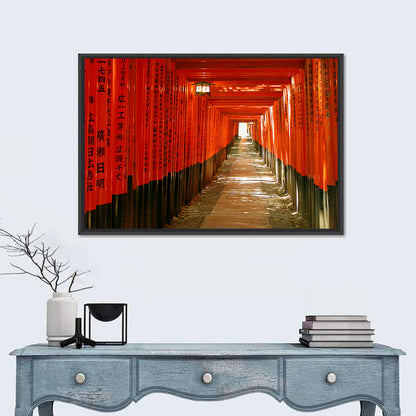 Fushimi Inari Torii Tunnel Wall Art