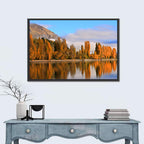 Lake Wanaka Autumn Reflection Wall Art