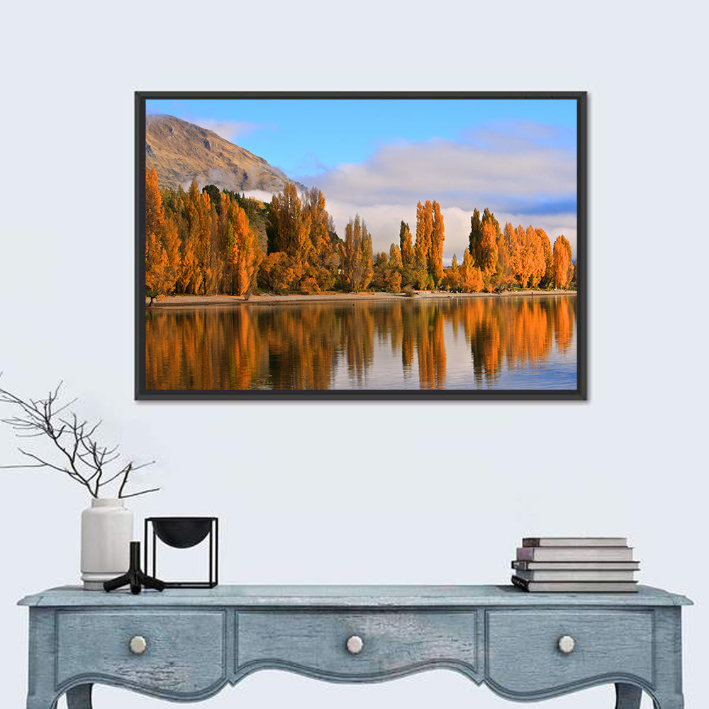 Lake Wanaka Autumn Reflection Wall Art