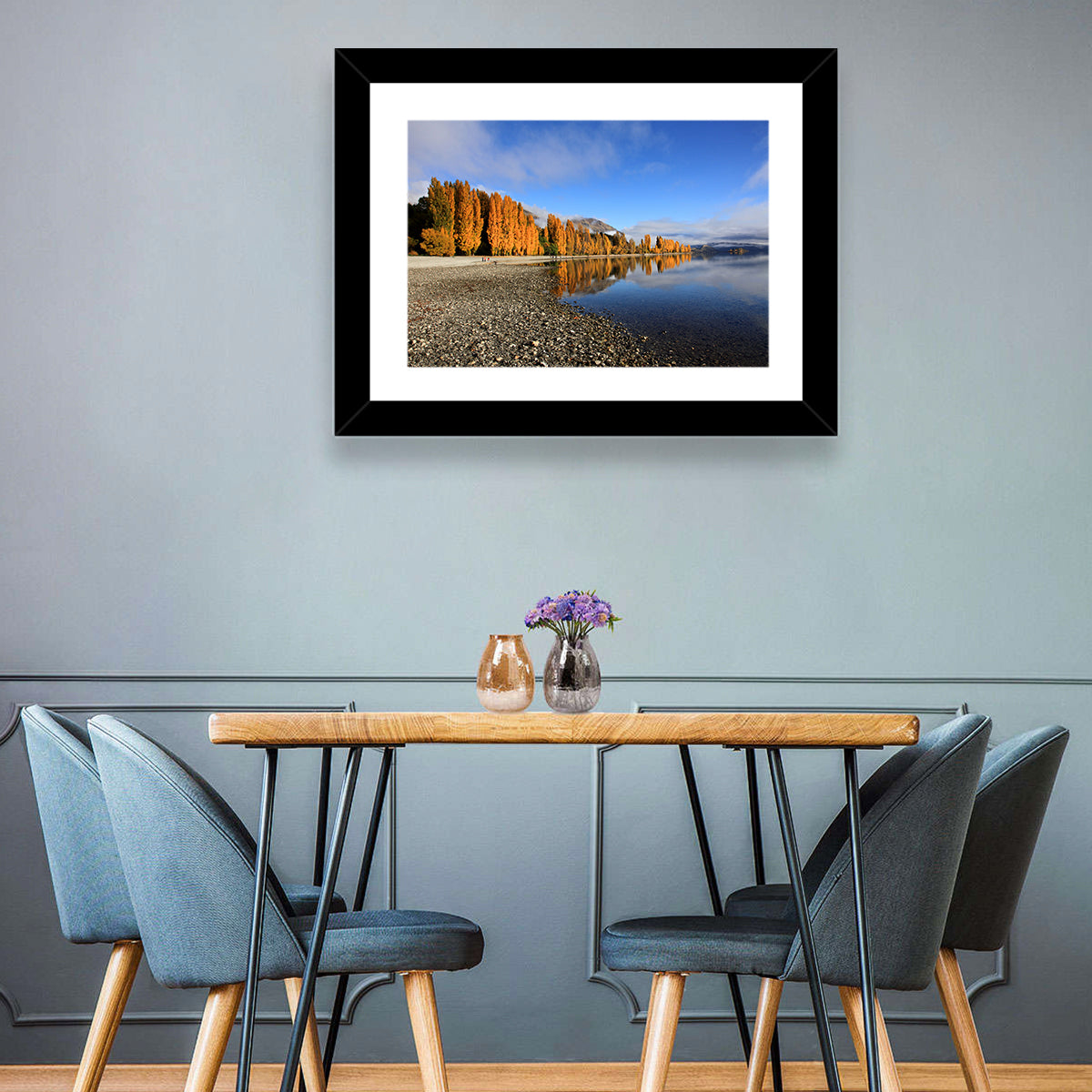 Lake Wanaka Golden Reflection Wall Art