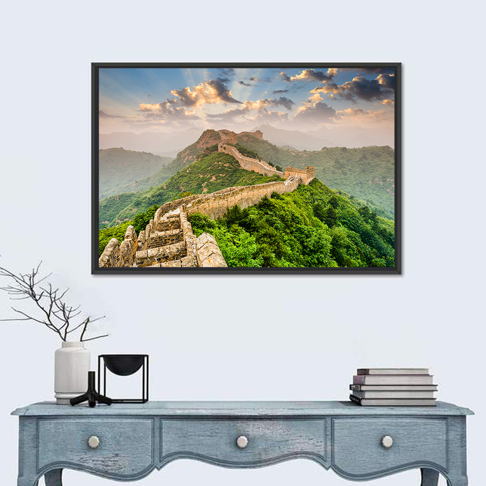 Great of China Wall Art in a room, landscape