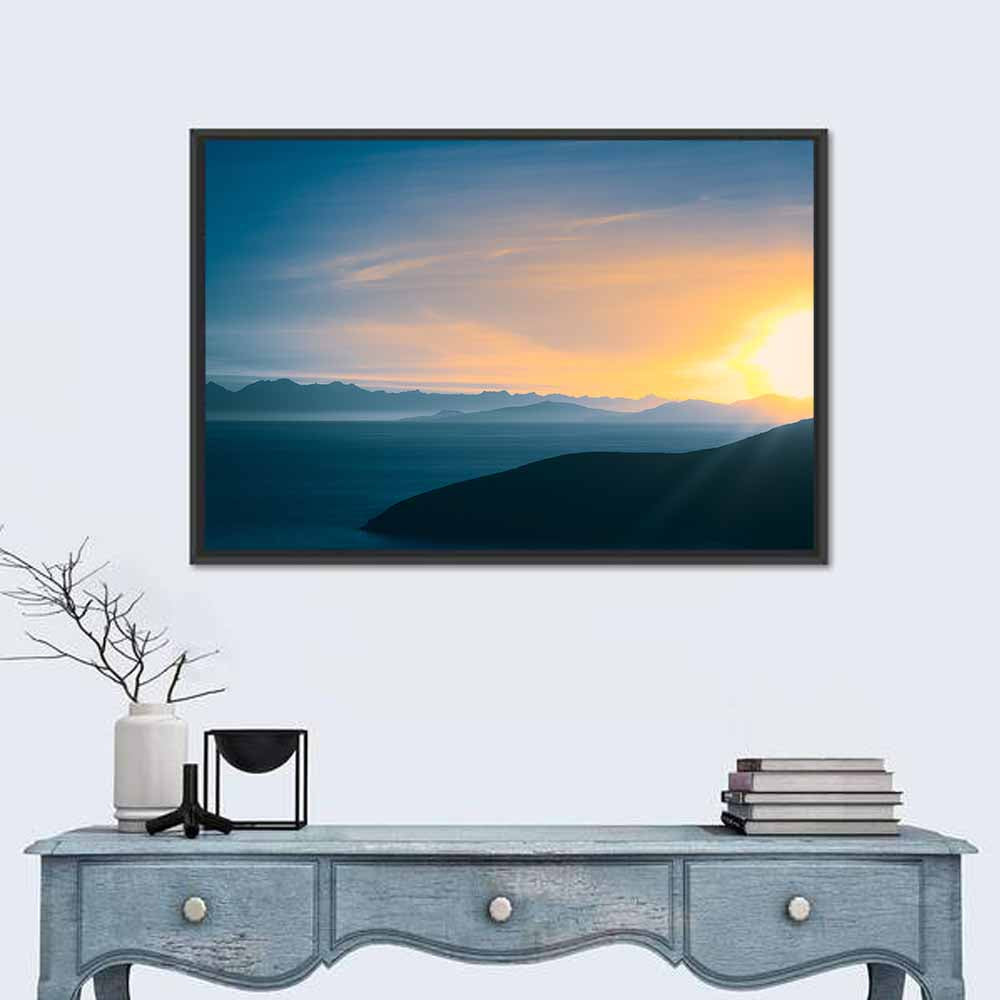 Lake Titicaca Golden Sunrise Wall Art