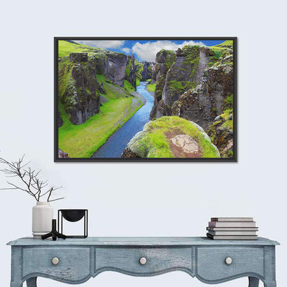 Neverland Cliffs, Fjaðrárgljúfur Canyon Wall Art