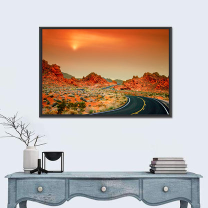 Valley of Fire Winding Road Wall Art