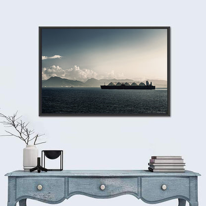 Lng Tanker at Sea Wall Art