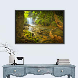 Deep Forest Waterfall Wall Art