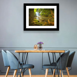 Deep Forest Waterfall Wall Art