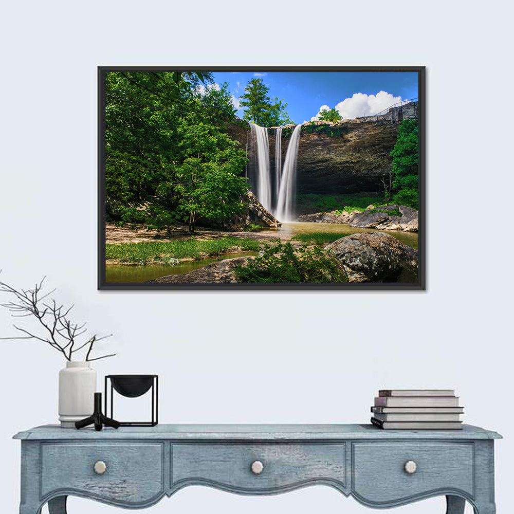 Noccalula Falls Waterfall in Daylight Wall Art