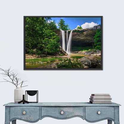 Noccalula Falls Waterfall in Daylight Wall Art
