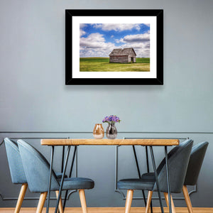 Old Shed in Farm Field Wall Art