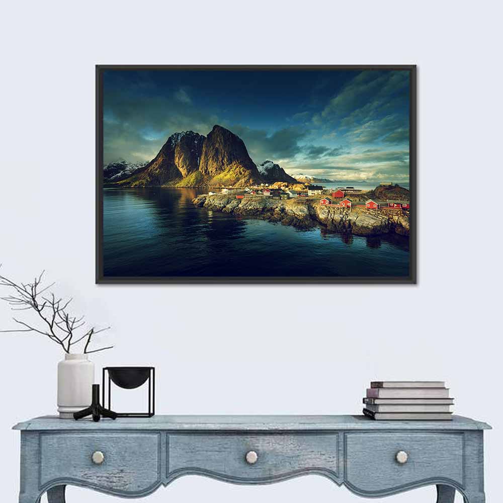 Reine Red Fishing Huts Wall Art
