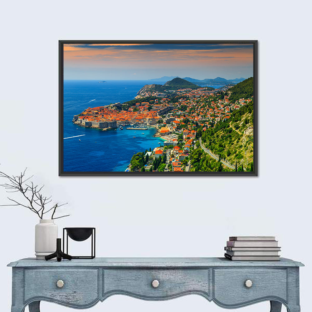 Dubrovnik Old Town Sunset Wall Art