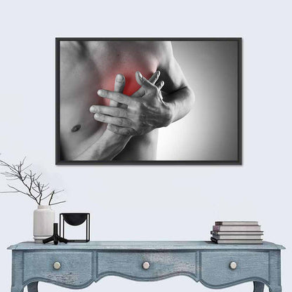Clenched Hands Over Heart Wall Art