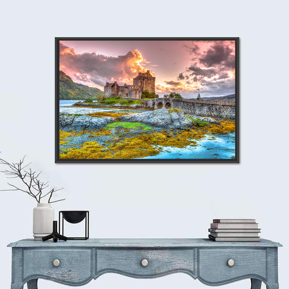 Eilean Donan Castle at Sunset Wall Art