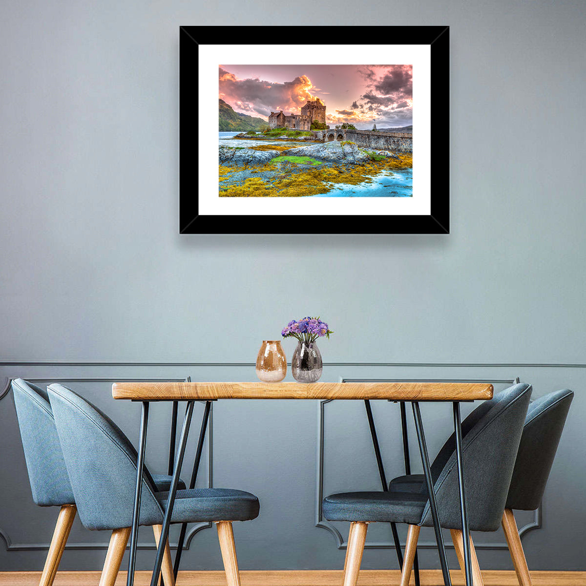 Eilean Donan Castle at Sunset Wall Art