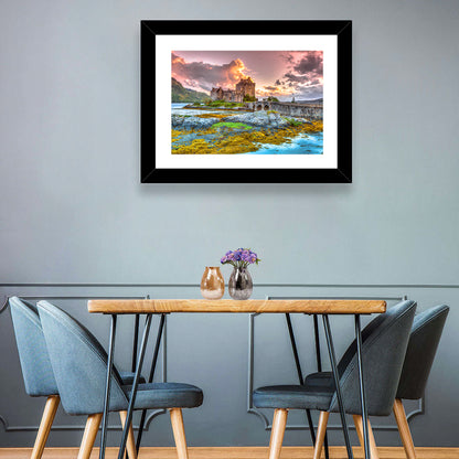 Eilean Donan Castle at Sunset Wall Art