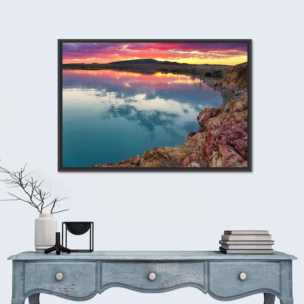 Lake Balkhash Sunset Wall Art