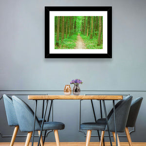 Green Forest Pathway Wall Art